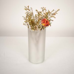 Frosted Cylinder Vase