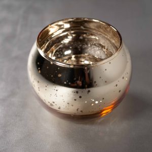 Round Mercury Glass Votives