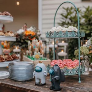 Antique Turquoise Cupcake Tray