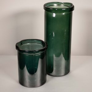 Deep Teal Cylinder Vases