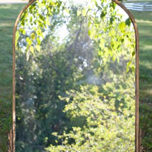 Antiqued Gold Mirror