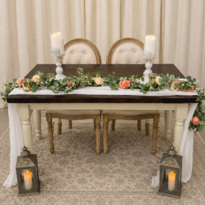 Sweetheart table & chairs